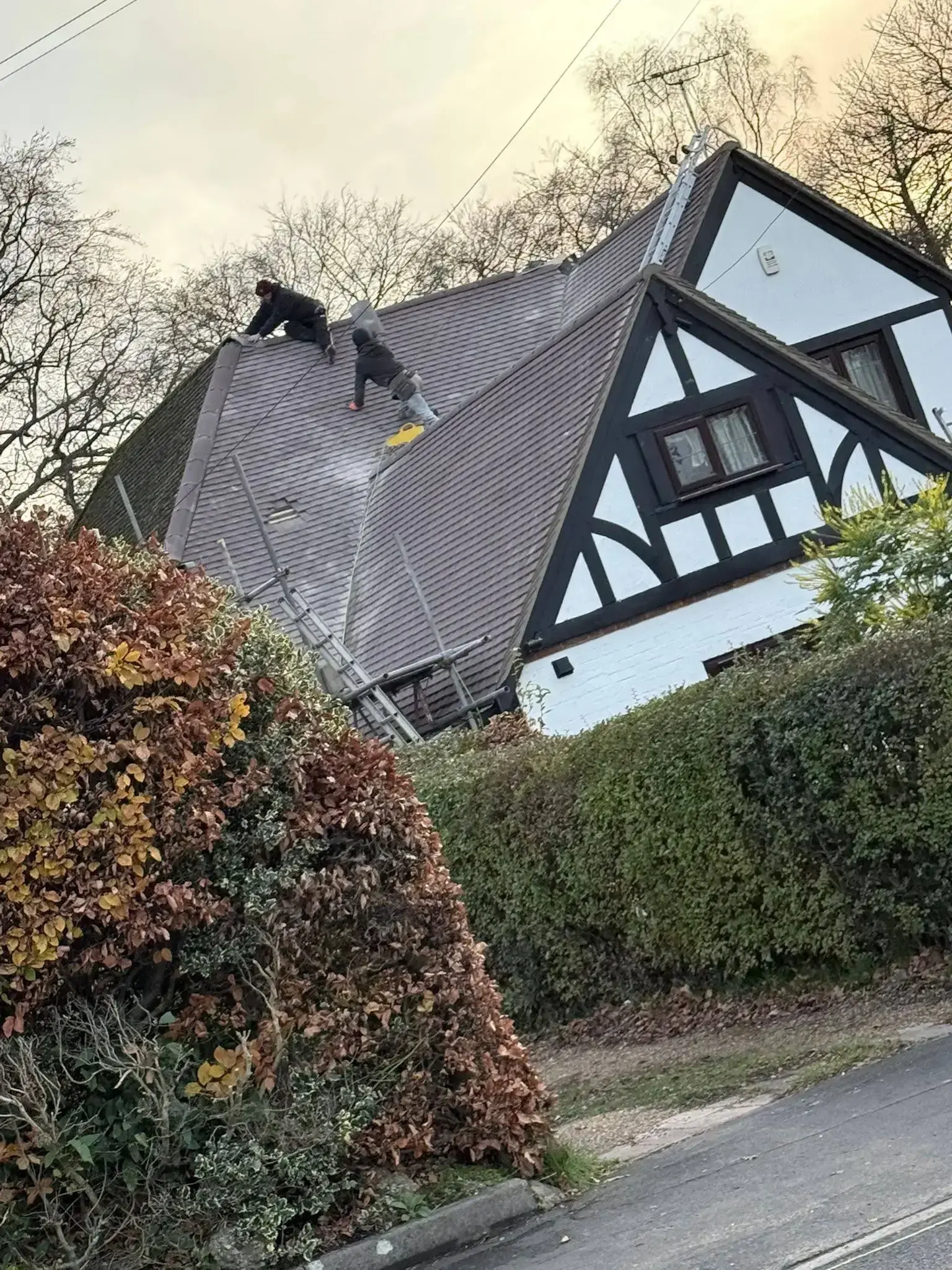 A-List Roofing stripping and re-felting a pitched roof in Surrey